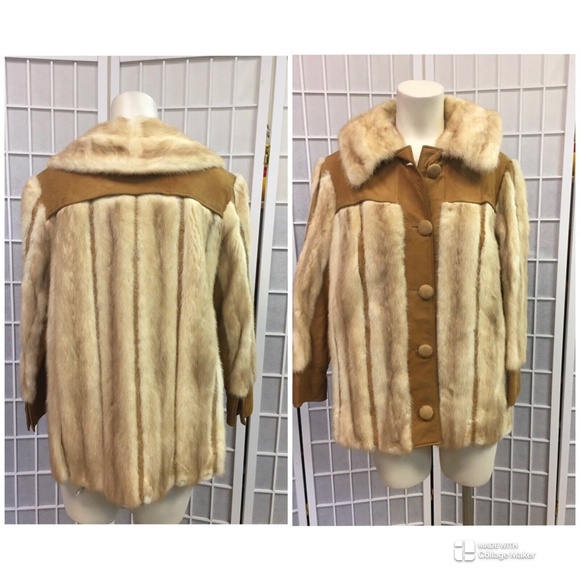 I.R. Fox,Woman, Genuine Fur Jacket,Size M,long sleeve, buttons,Internal lining.! - Picture 1 of 8